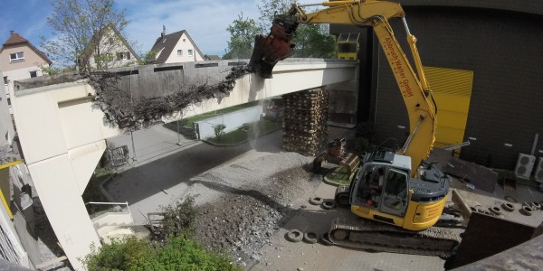 VIDEO Brückenabbruch in Freudenstadt